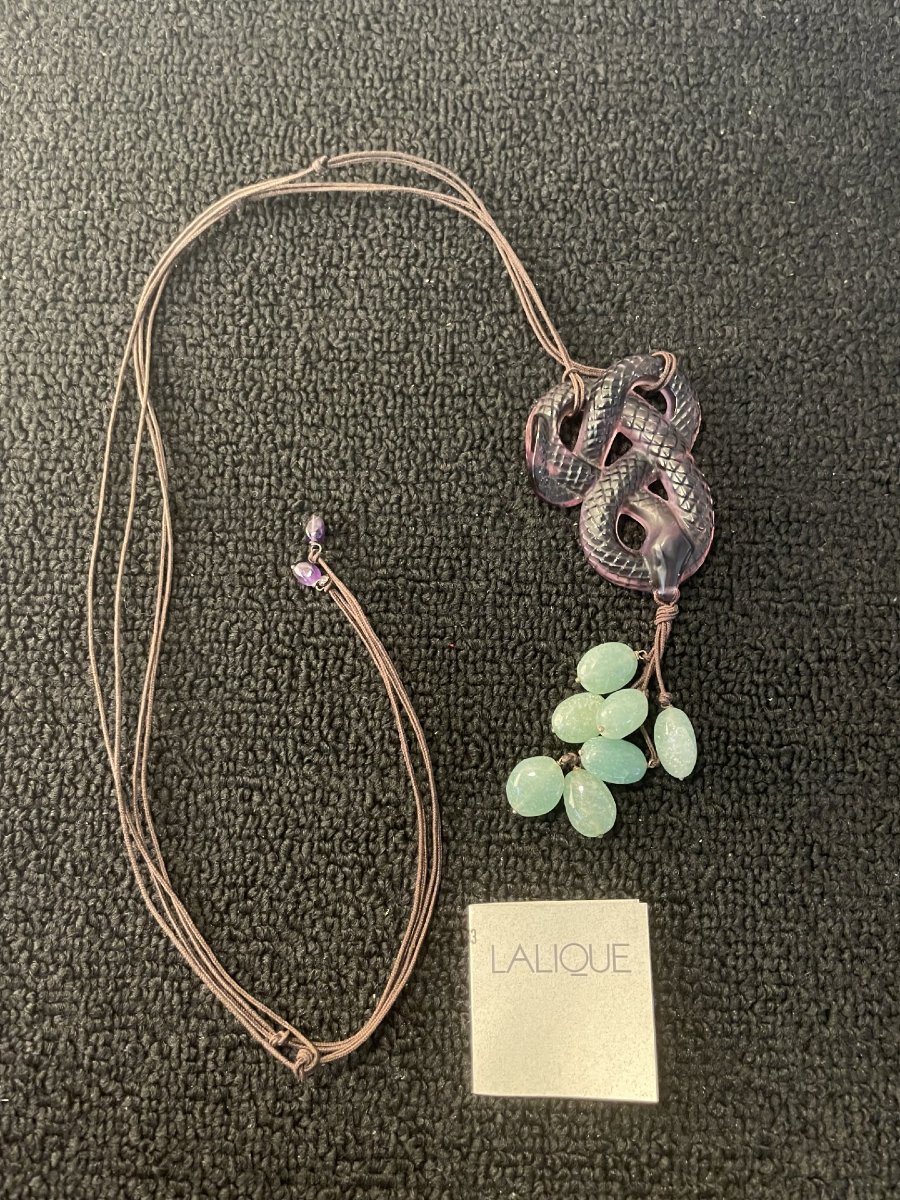 COLLIER SERPENT LALIQUE -photo-3