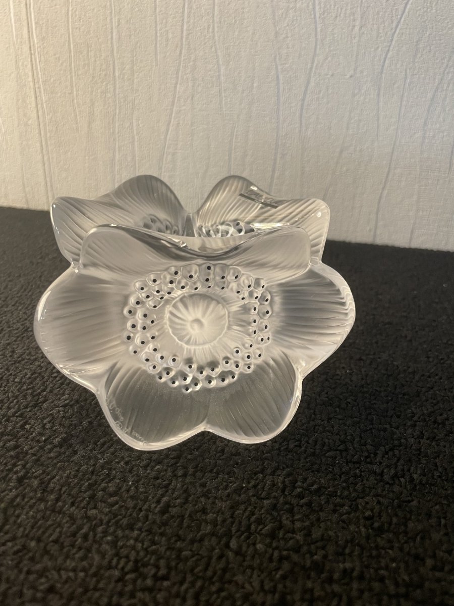 BOUGEOIR LOTUS EN CRISTAL LALIQUE-photo-3