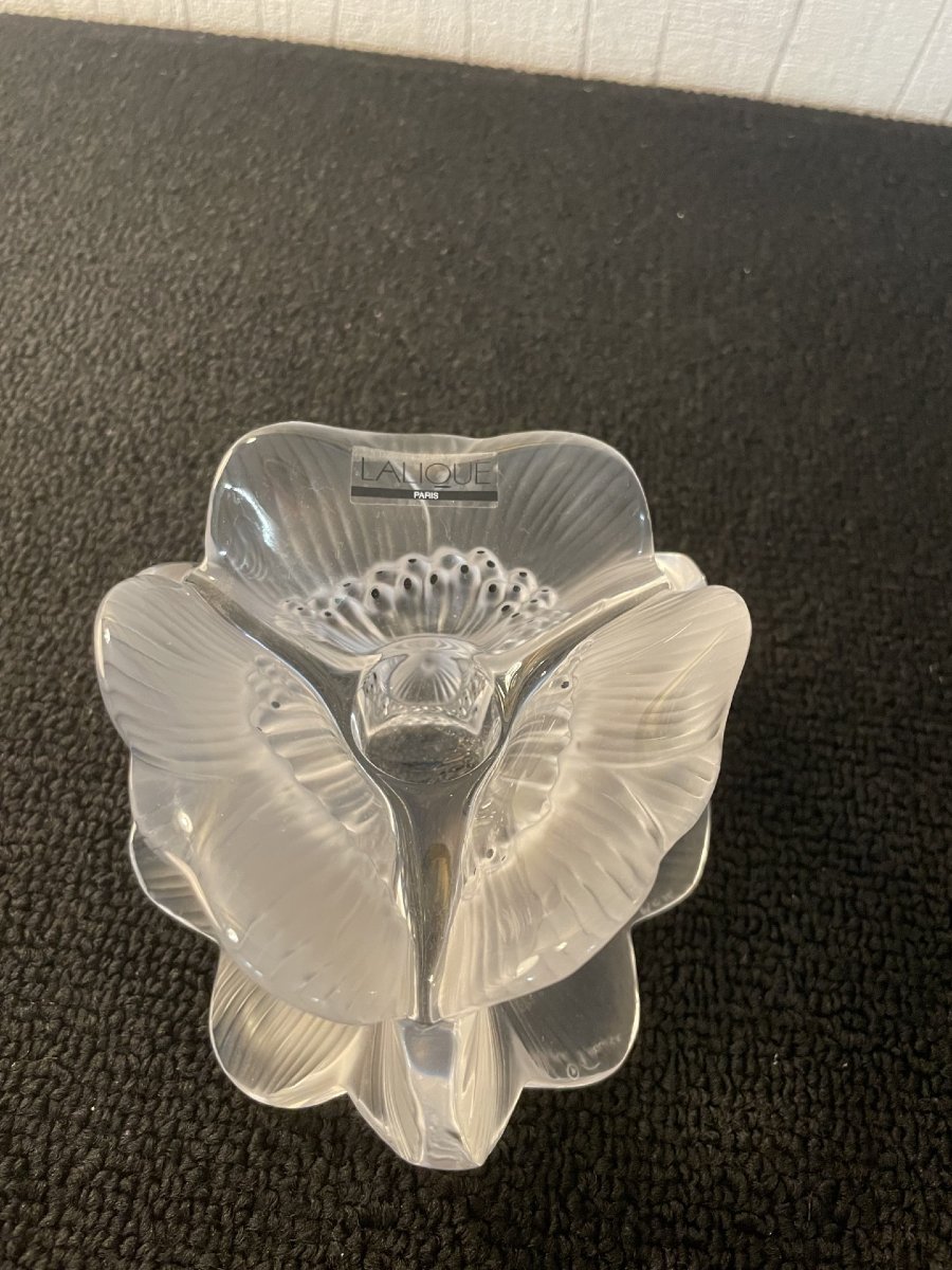BOUGEOIR LOTUS EN CRISTAL LALIQUE-photo-4