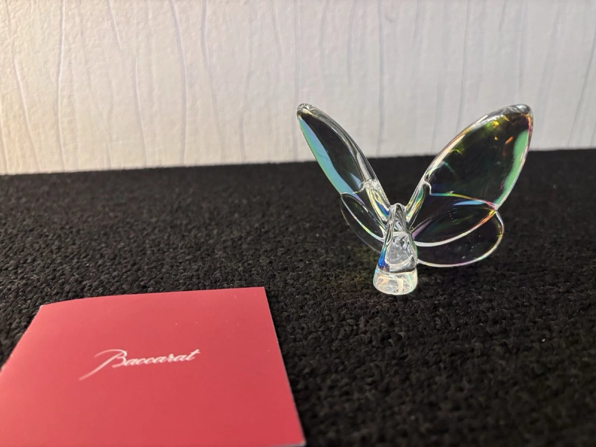 PAPILLON CLAIR IRISE EN CRISTAL DE BACCARAT-photo-1