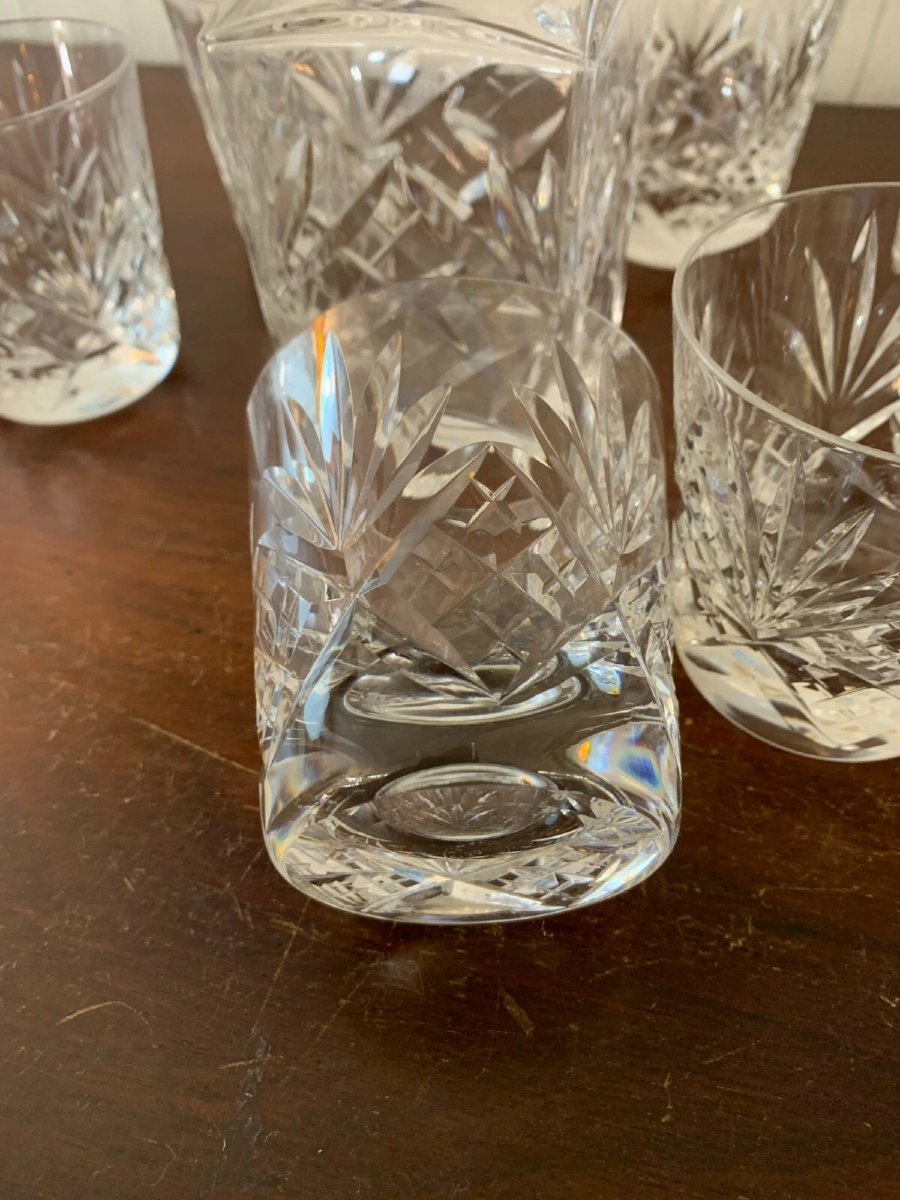 Whiskey   Decanter And 6 Glasses-photo-5