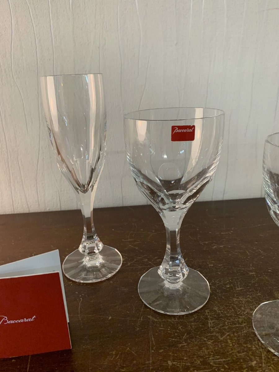 Service 18 pièces modèle MONACO en cristal de BACCARAT -photo-4
