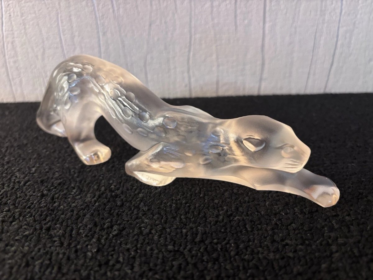 Panthère Zeila PM lustré or en cristal LALIQUE France-photo-3