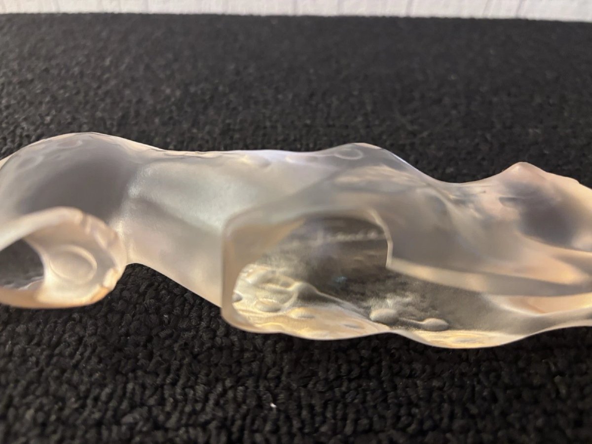 Panthère Zeila PM lustré or en cristal LALIQUE France-photo-2