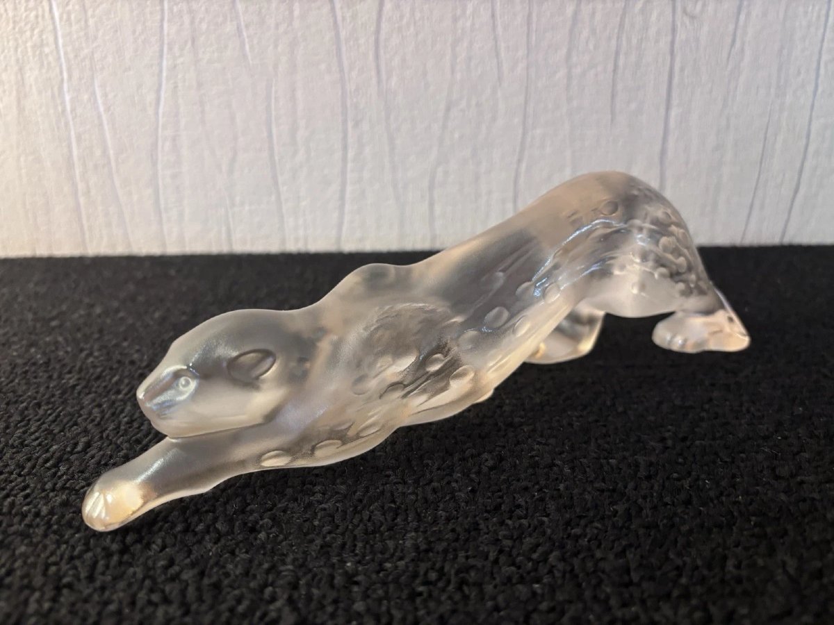 Panthère Zeila PM lustré or en cristal LALIQUE France-photo-3