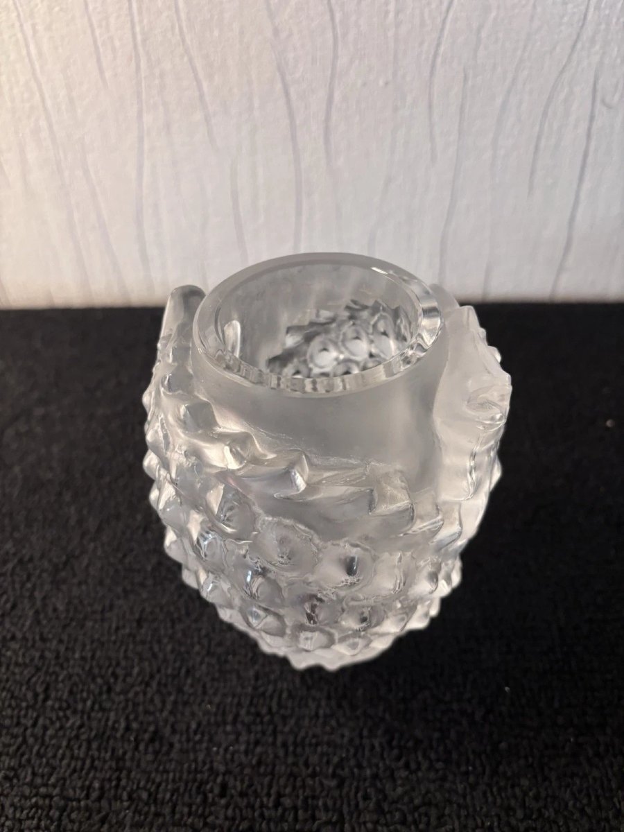 Vase poissons en cristal R. Lalique-photo-2