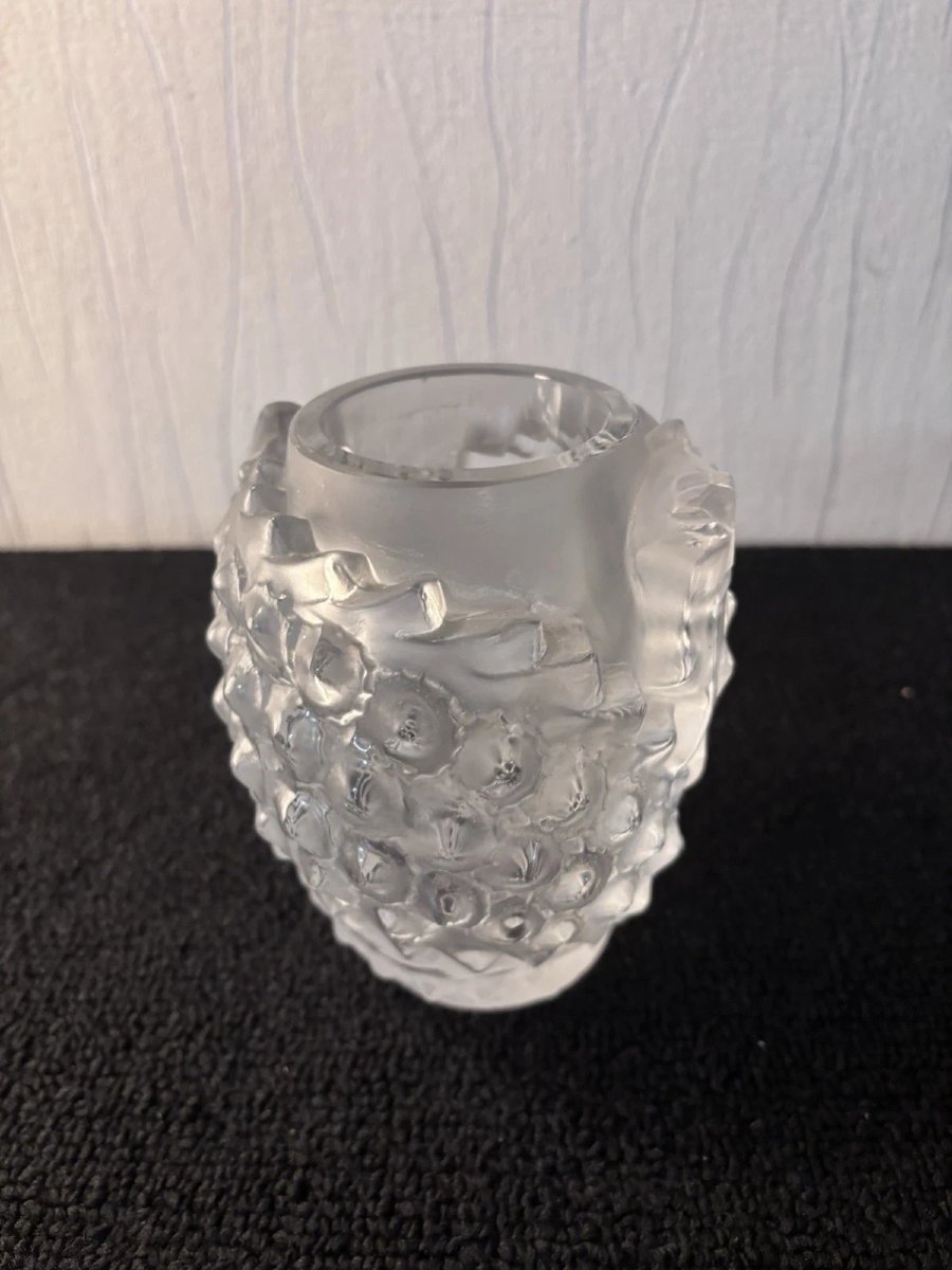 Vase poissons en cristal R. Lalique-photo-4