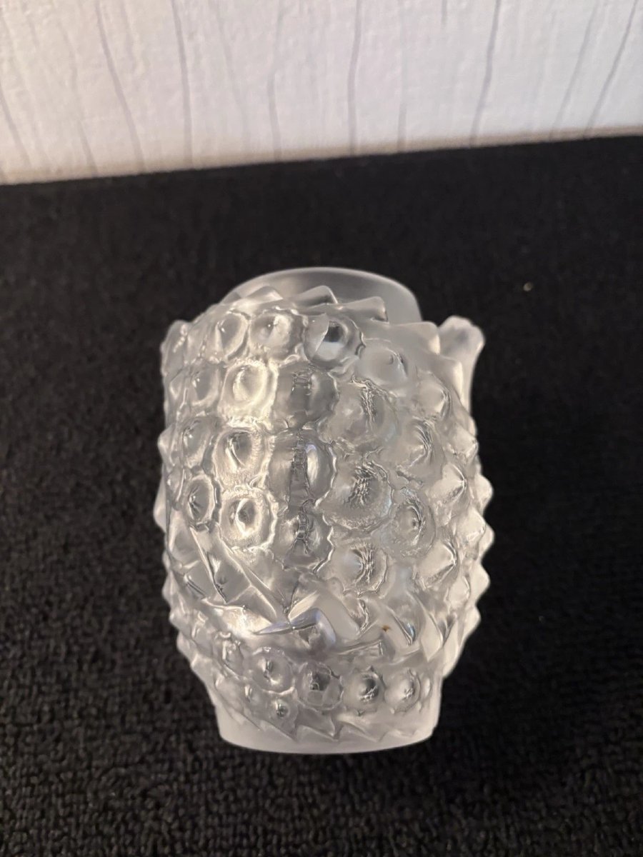 Vase poissons en cristal R. Lalique