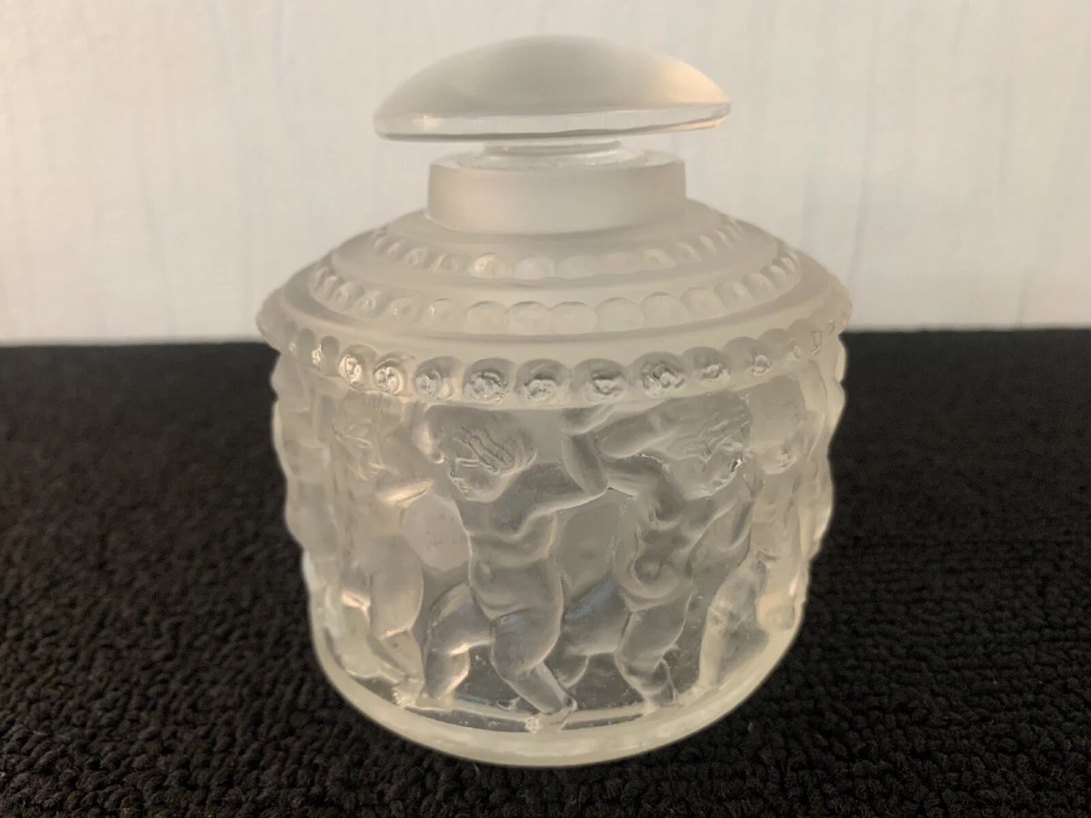 Flacon à parfum angelot en cristal R Lalique-photo-3