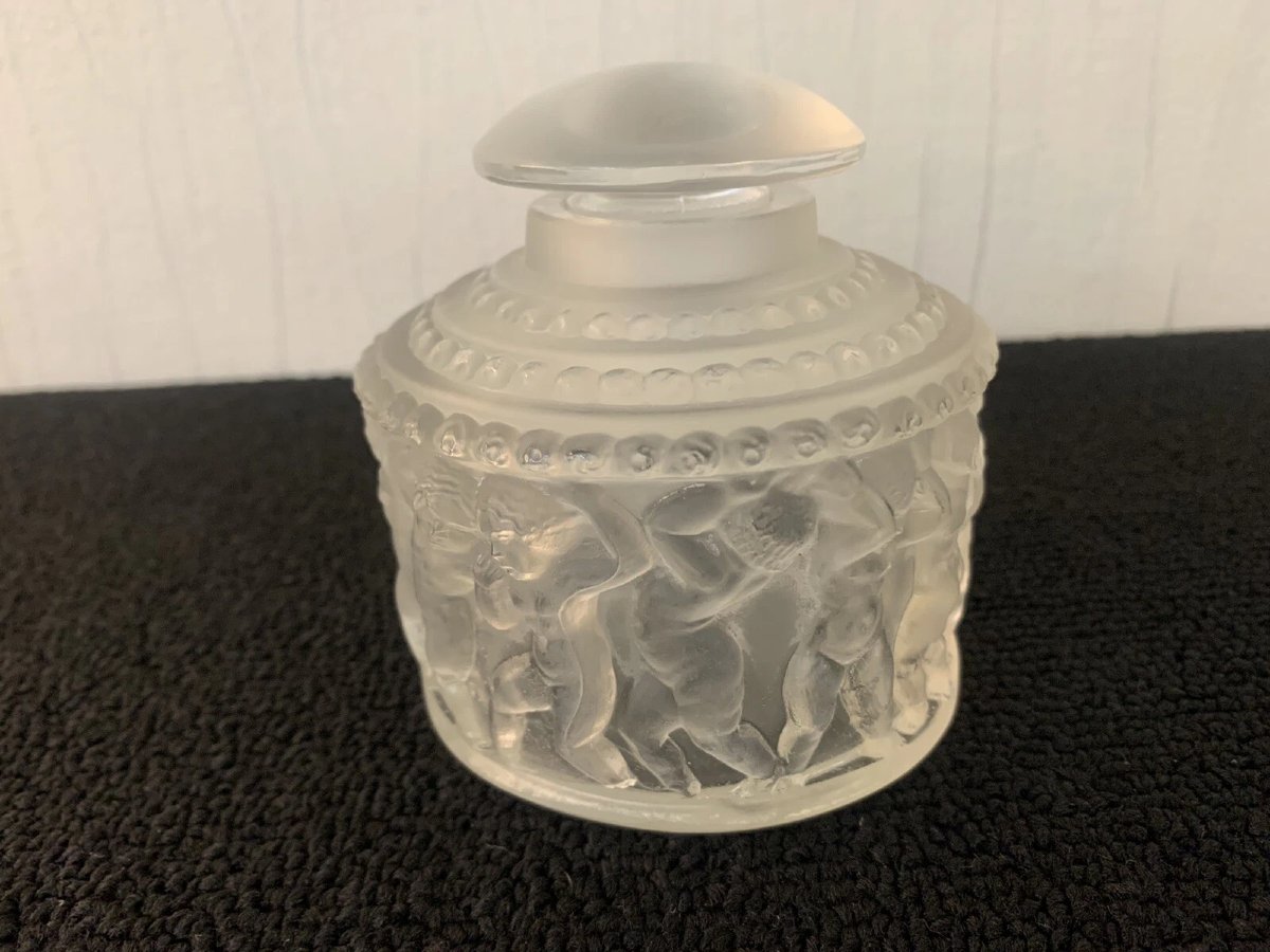 Flacon à parfum angelot en cristal R Lalique-photo-4
