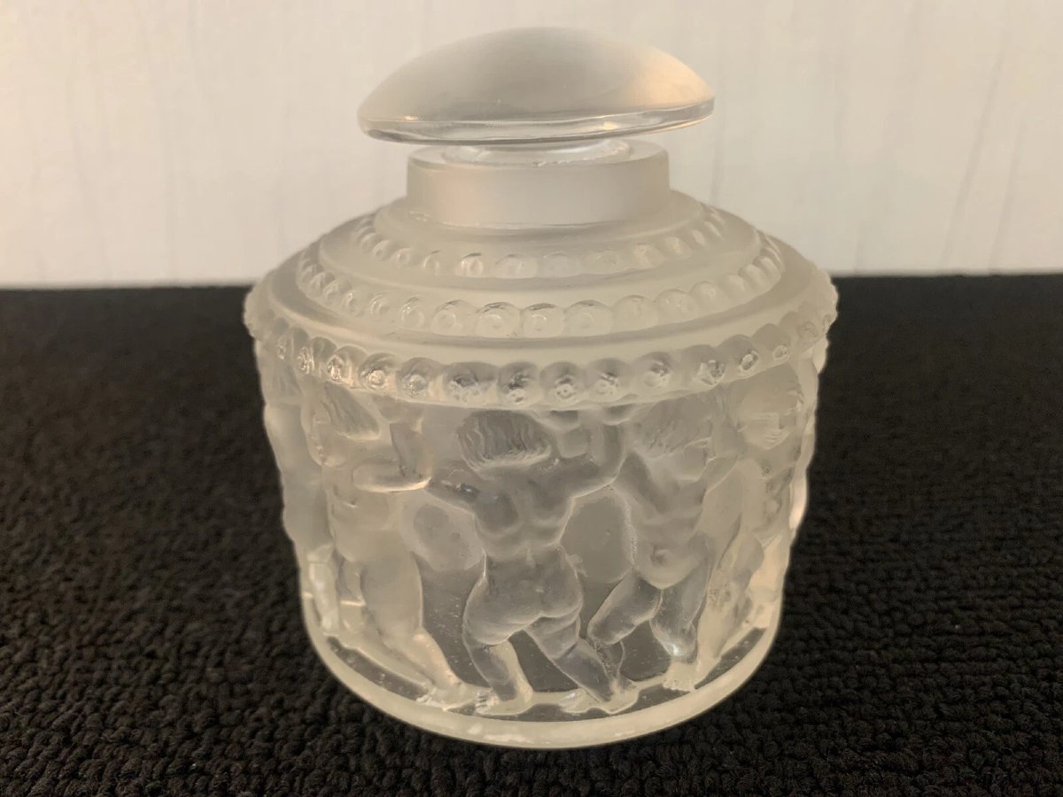 Flacon à parfum angelot en cristal R Lalique-photo-7