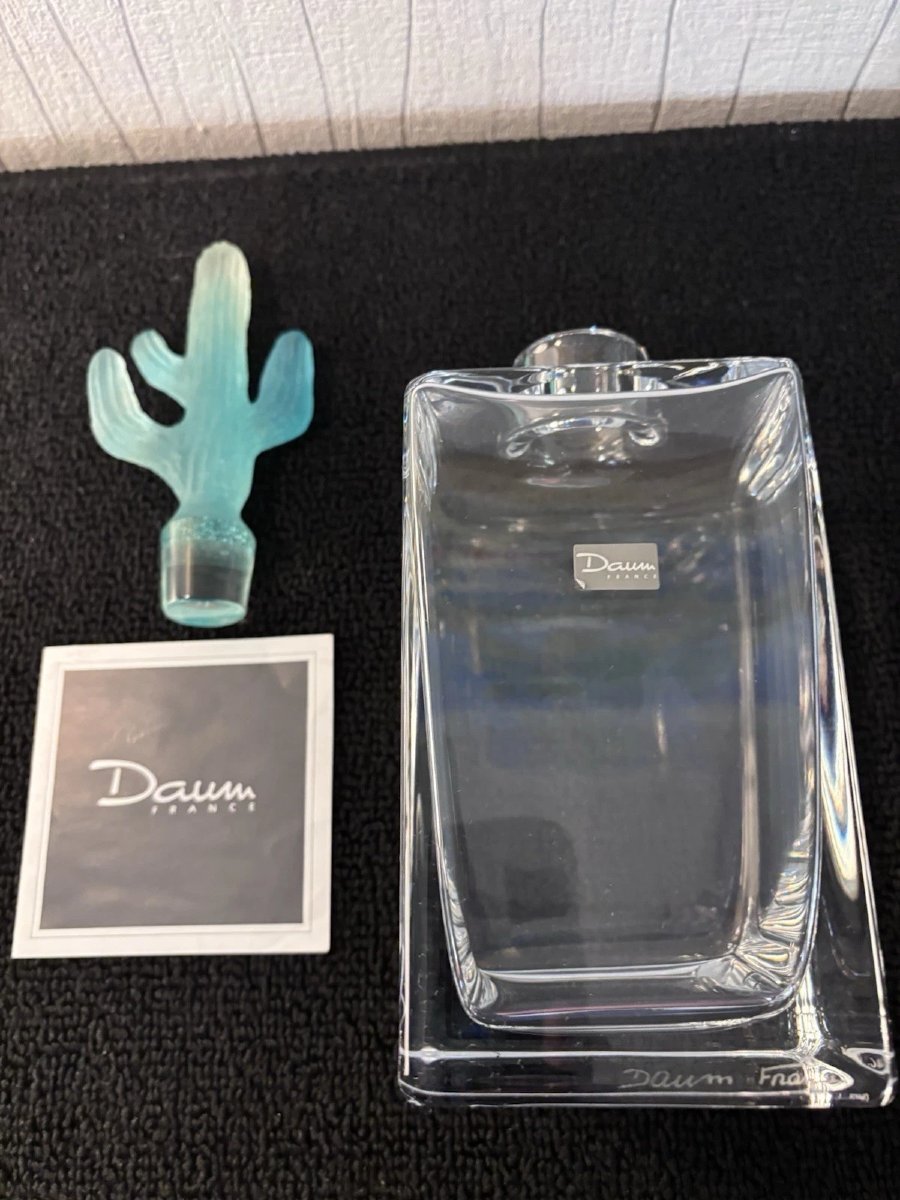 Hilton And Mcconnico Cactus Crystal Whiskey Decanter By Daum France -photo-4