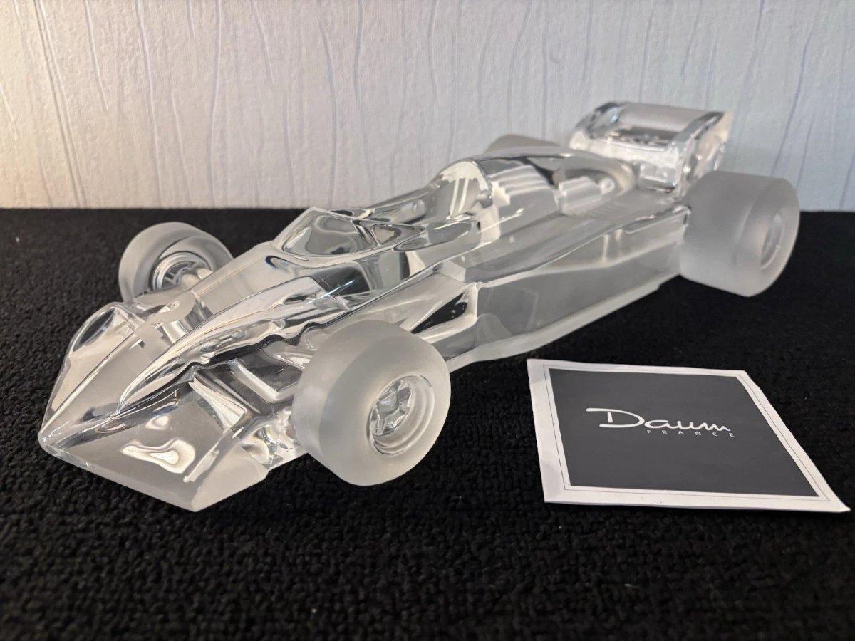 Voiture formule 1 presse papier en cristal Daum France mod2-photo-2