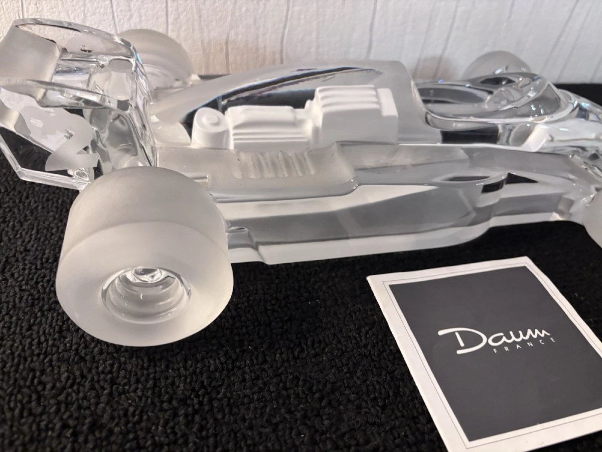 Voiture formule 1 presse papier en cristal Daum France mod2-photo-1