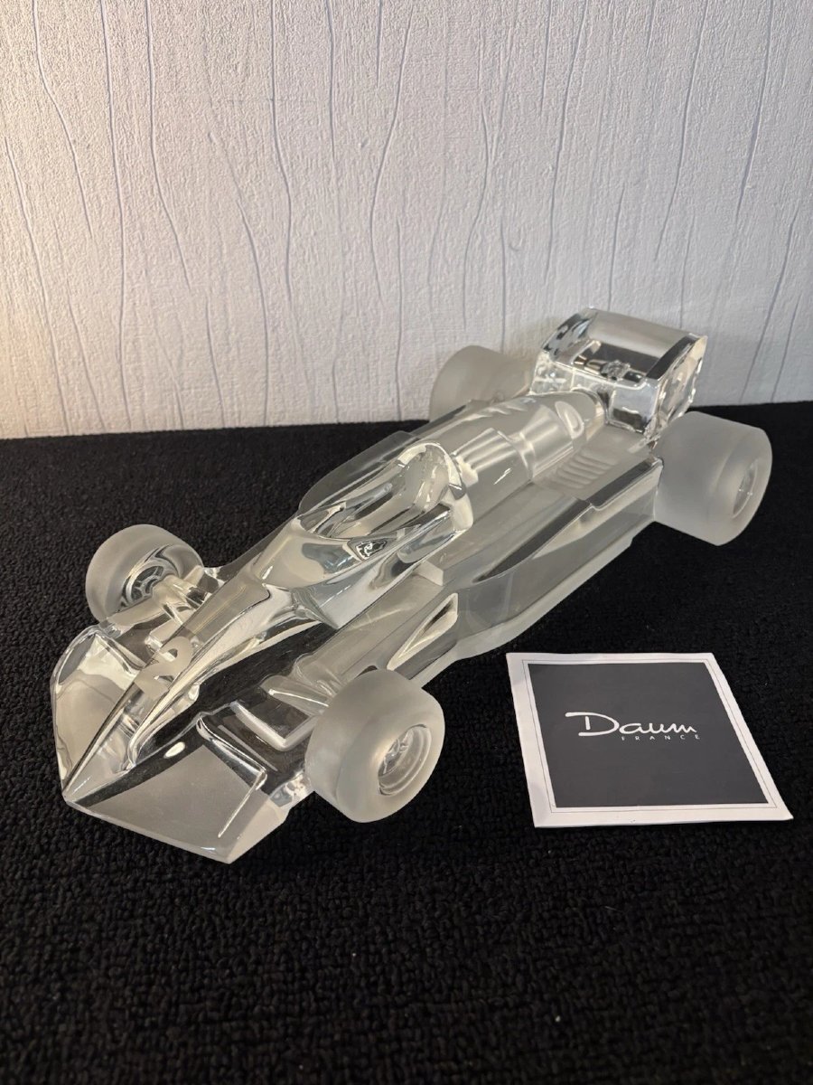 Voiture formule 1 presse papier en cristal Daum France mod2-photo-3