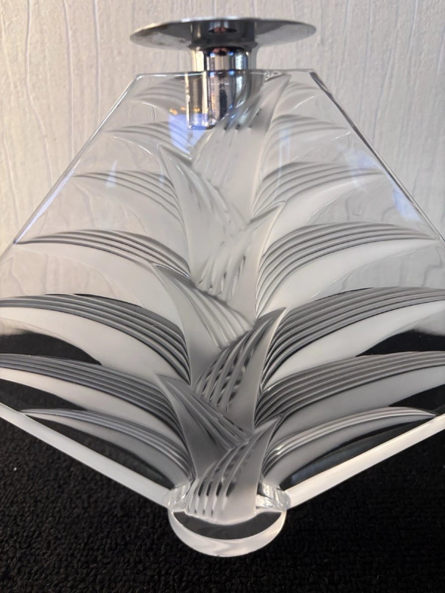 Bougeoir modèle Ravelana en cristal Lalique France-photo-3
