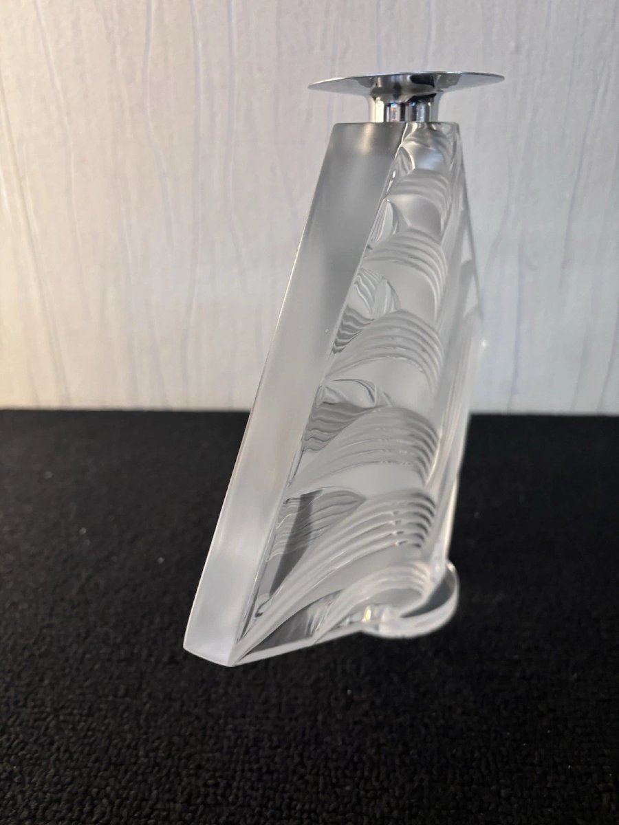 Bougeoir modèle Ravelana en cristal Lalique France-photo-3