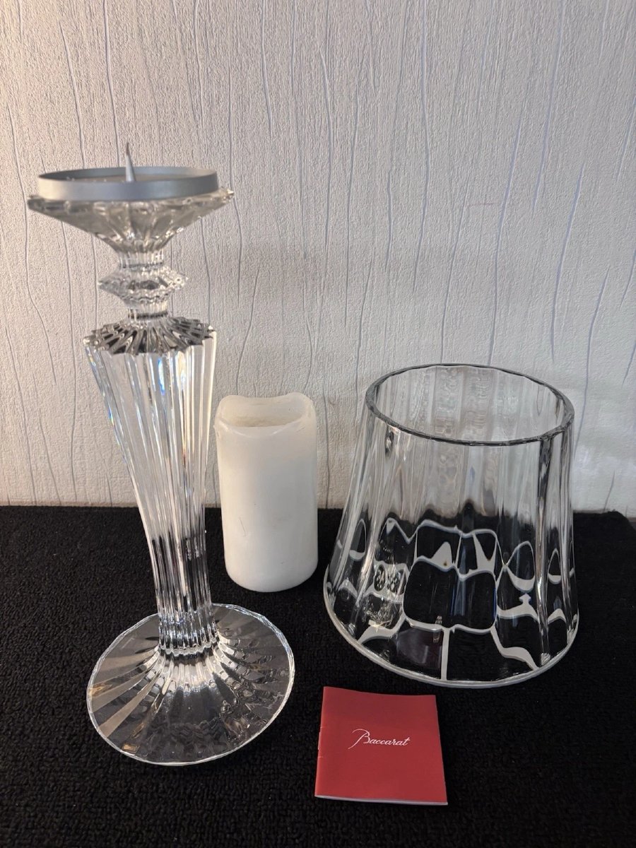 Mathias "a Thousand Nights" Crystal Candle Holder By Baccarat -photo-3