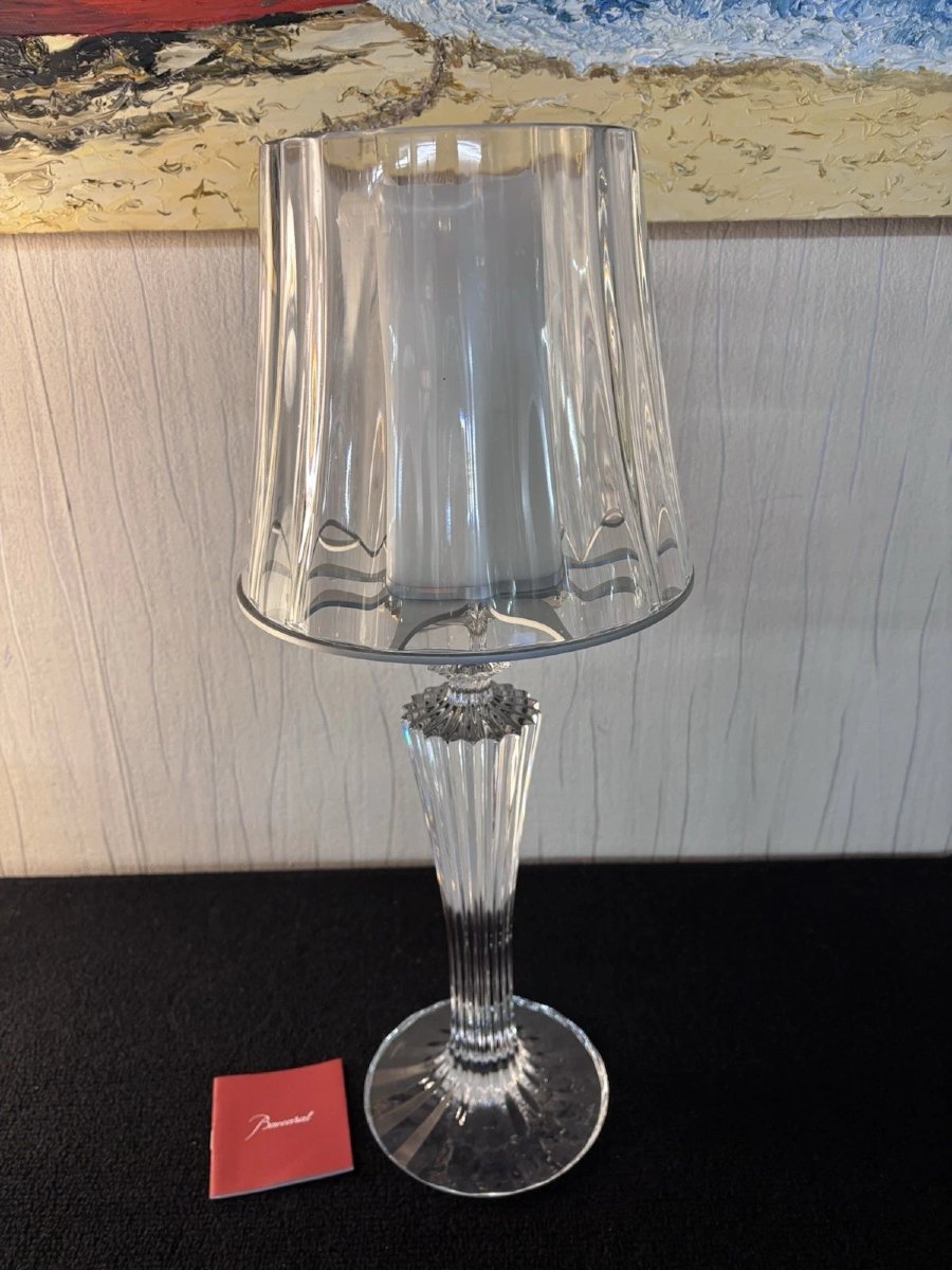 Mathias "a Thousand Nights" Crystal Candle Holder By Baccarat 