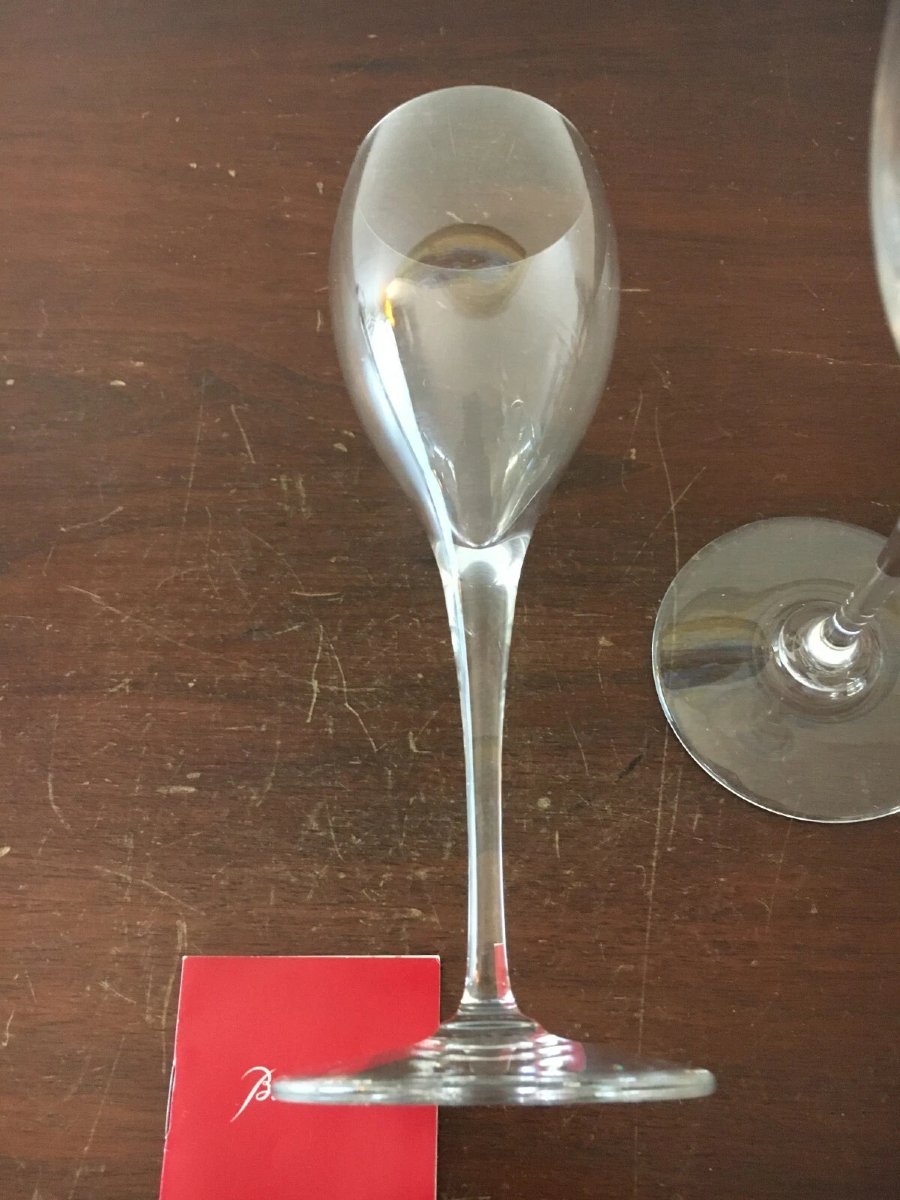 6 verres à eau modèle Saint Remy cristal de Baccarat -photo-3