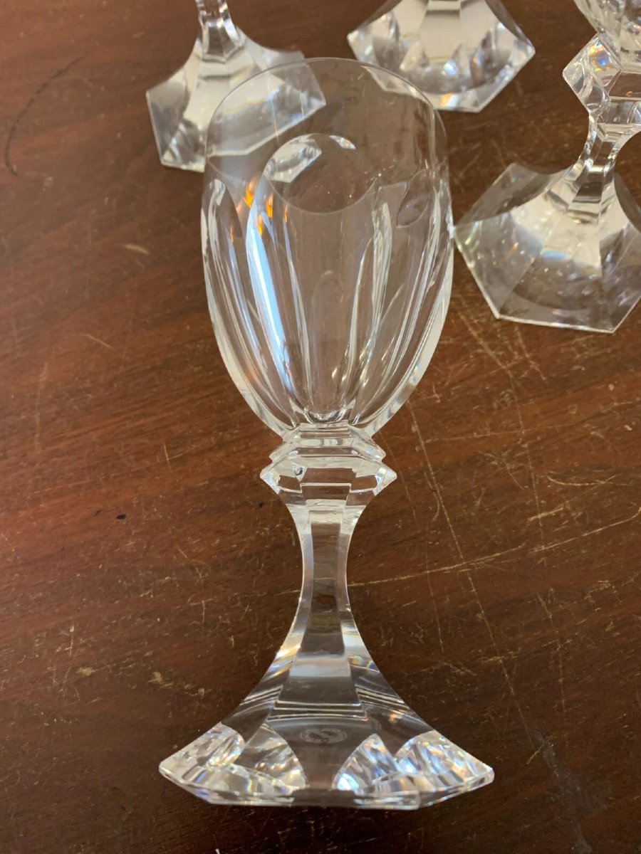 6 verres à vin rouge modèle CHAMBORD en cristal de SAINT LOUIS -photo-1