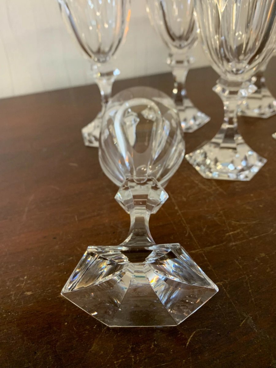6 verres à vin rouge modèle CHAMBORD en cristal de SAINT LOUIS -photo-3