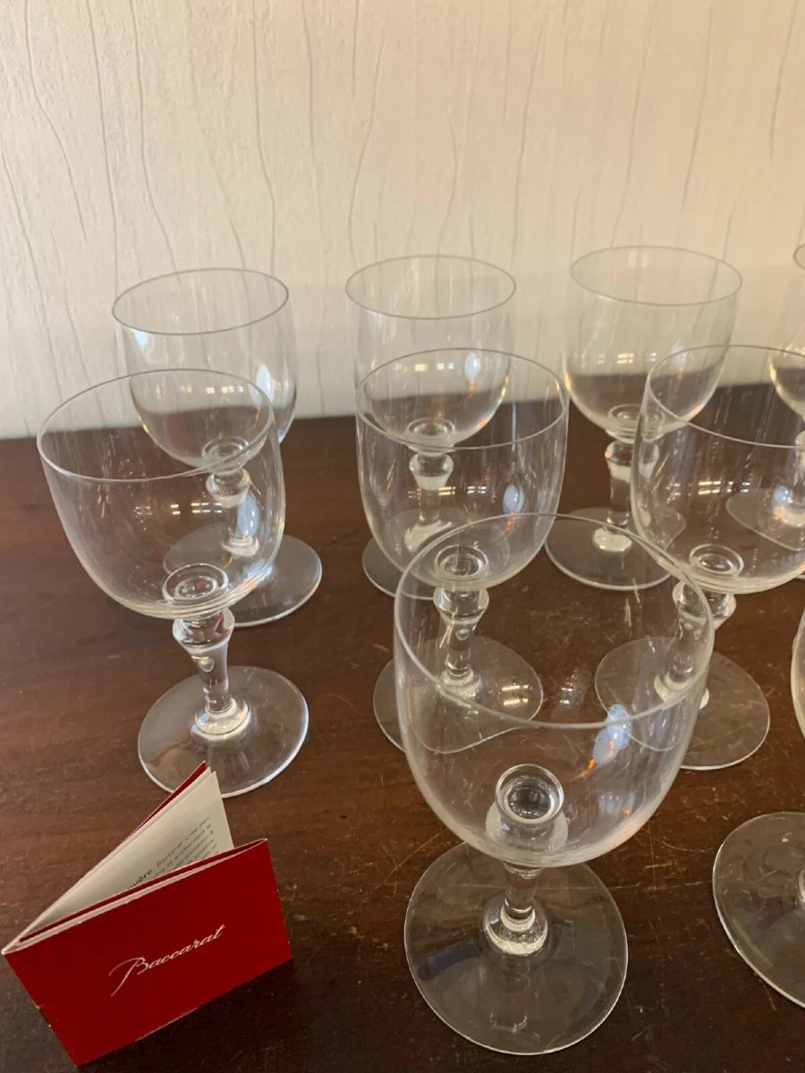 6 verres à eau modèle NORMANDIE  en cristal de BACCARAT-photo-3