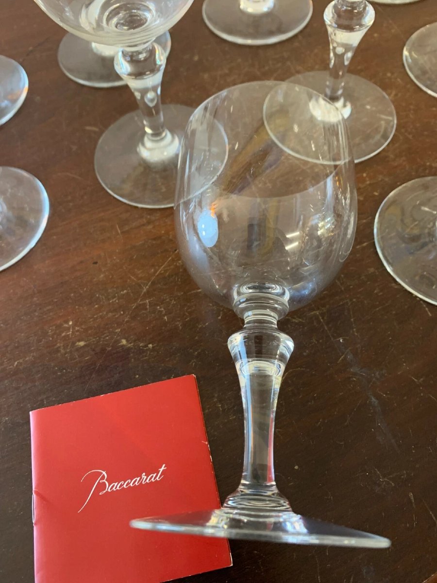 6 verres à eau modèle NORMANDIE  en cristal de BACCARAT-photo-1