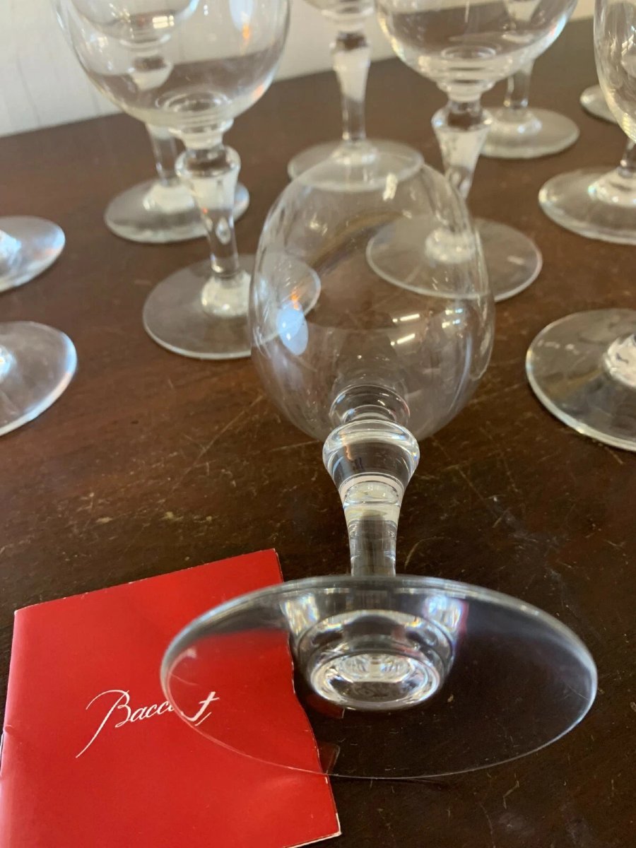 6 verres à eau modèle NORMANDIE  en cristal de BACCARAT-photo-2