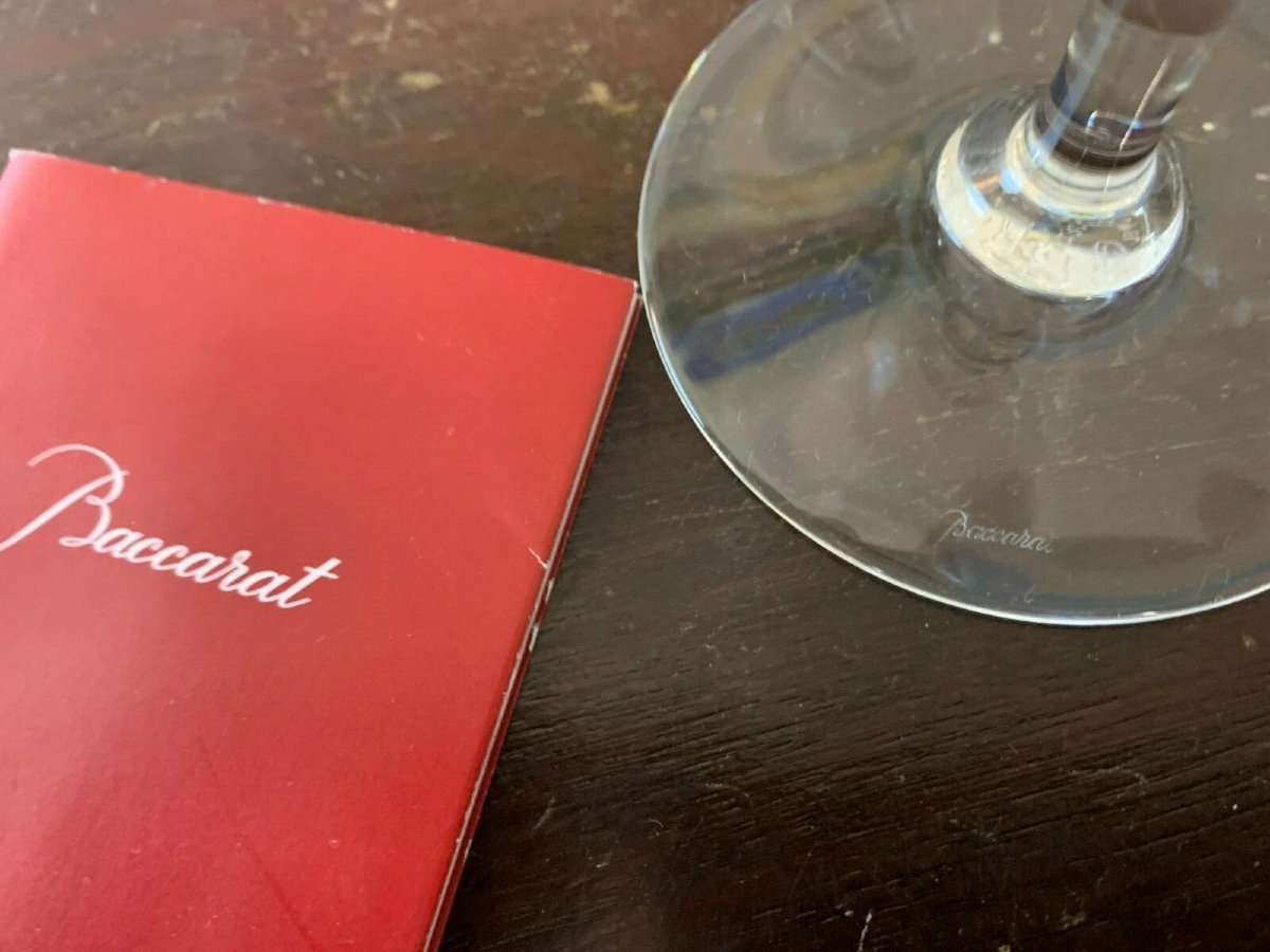 6 verres à eau modèle NORMANDIE  en cristal de BACCARAT-photo-4