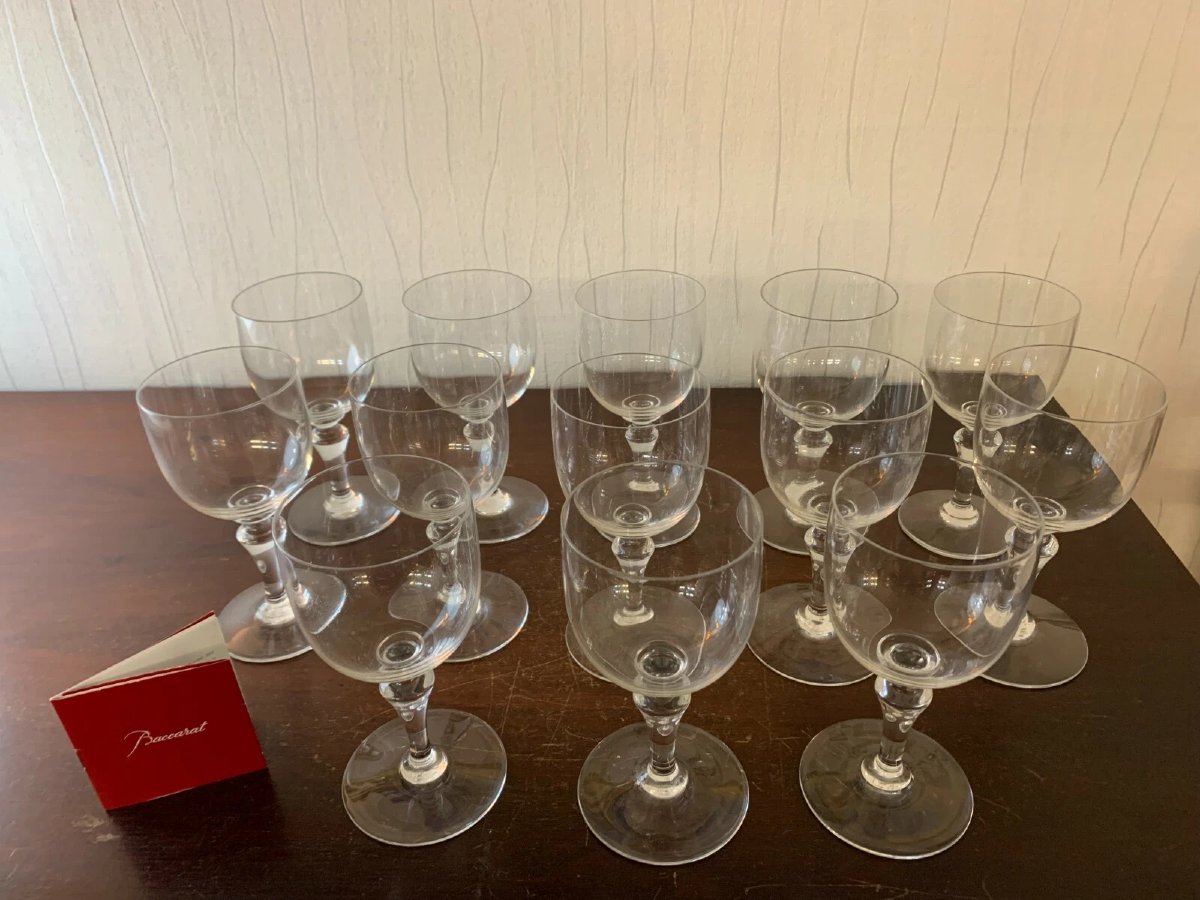 6 verres à eau modèle NORMANDIE  en cristal de BACCARAT