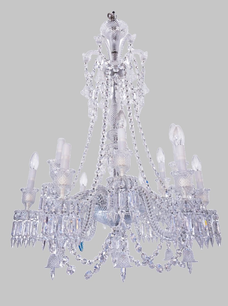 Lustre Zenith long 12 lumières en cristal de BACCARAT-photo-8