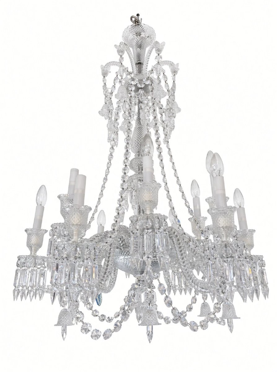 Lustre Zenith long 12 lumières en cristal de BACCARAT