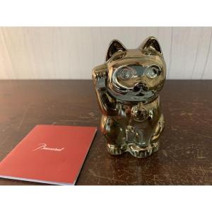 CHAT MANEKI OR EN CRISTAL DE BACCARAT