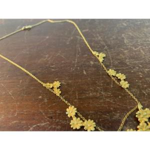 Gold Drapery Necklace