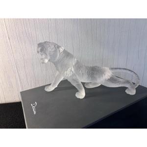 Daum France White Bengal Tiger, Numbered 149/1000