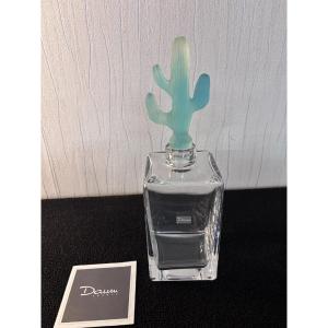 Hilton And Mcconnico Cactus Crystal Whiskey Decanter By Daum France