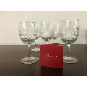 6 "nancy" Water Glasses Made Of Baccarat Crystal