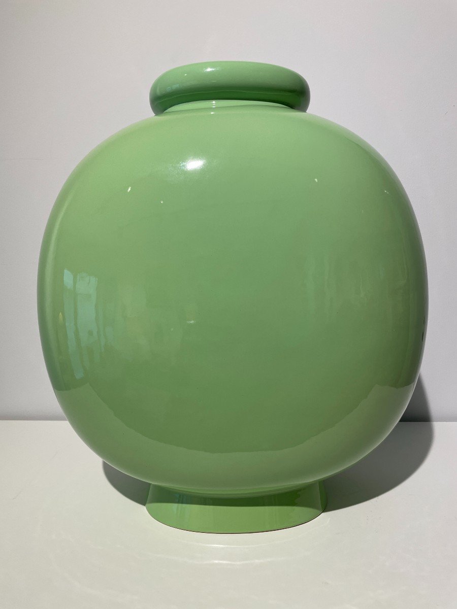 Gio Ponti (1891-1979)  - Grand Vase Art Deco - "trinfale" -photo-4