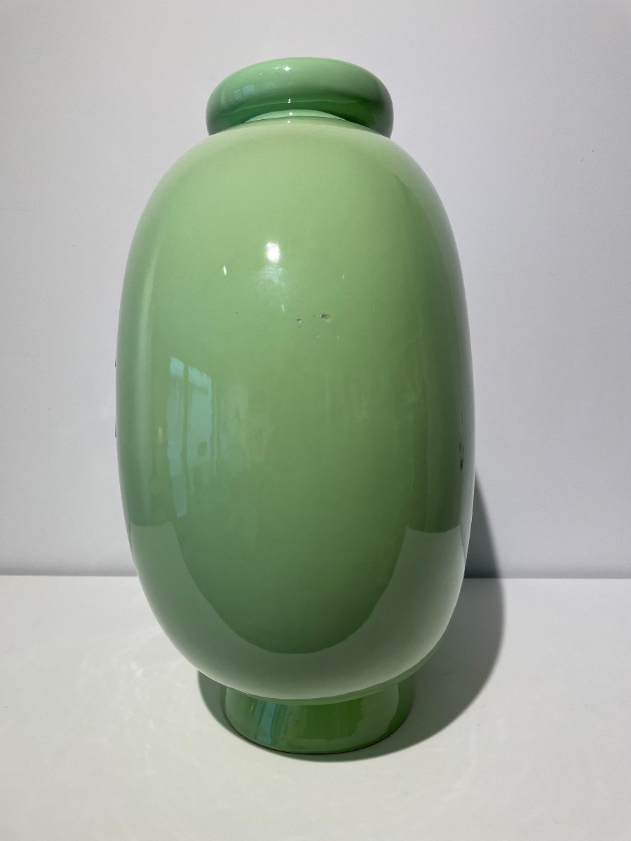 Gio Ponti (1891-1979)  - Grand Vase Art Deco - "trinfale" -photo-1
