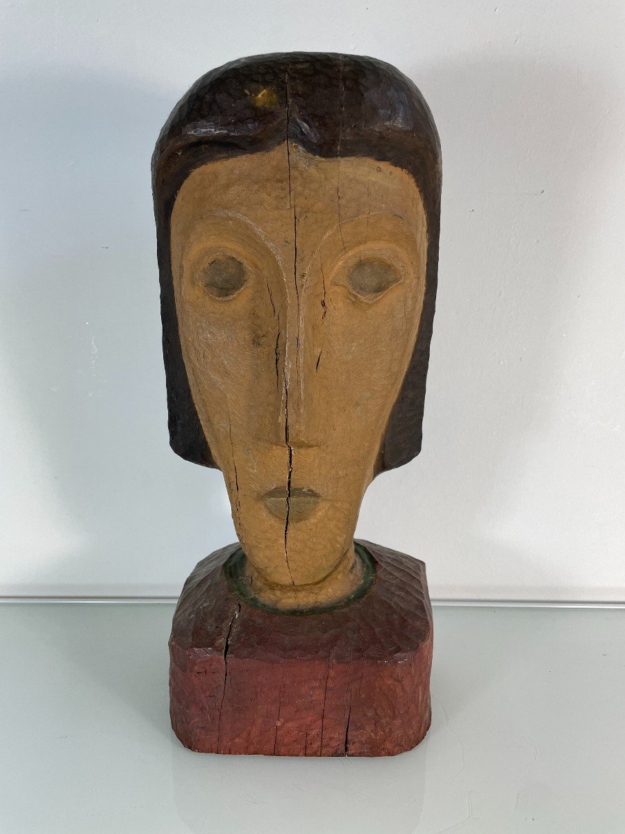 Mingam Jean (1927-1987) - Buste Sculpté-photo-2