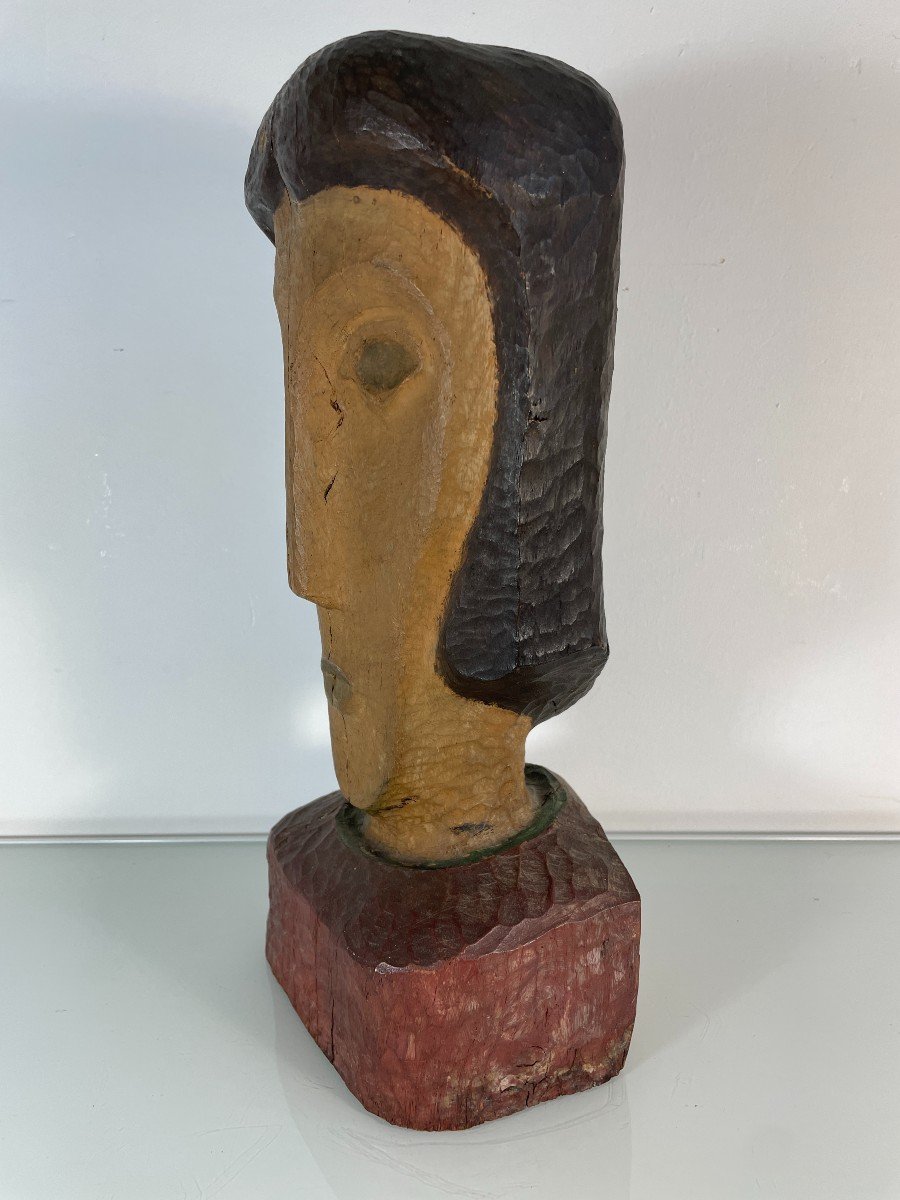 Mingam Jean (1927-1987) - Buste Sculpté-photo-1