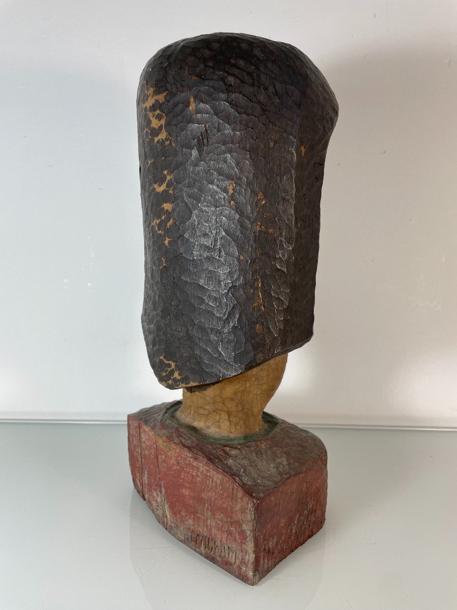 Mingam Jean (1927-1987) - Buste Sculpté-photo-4