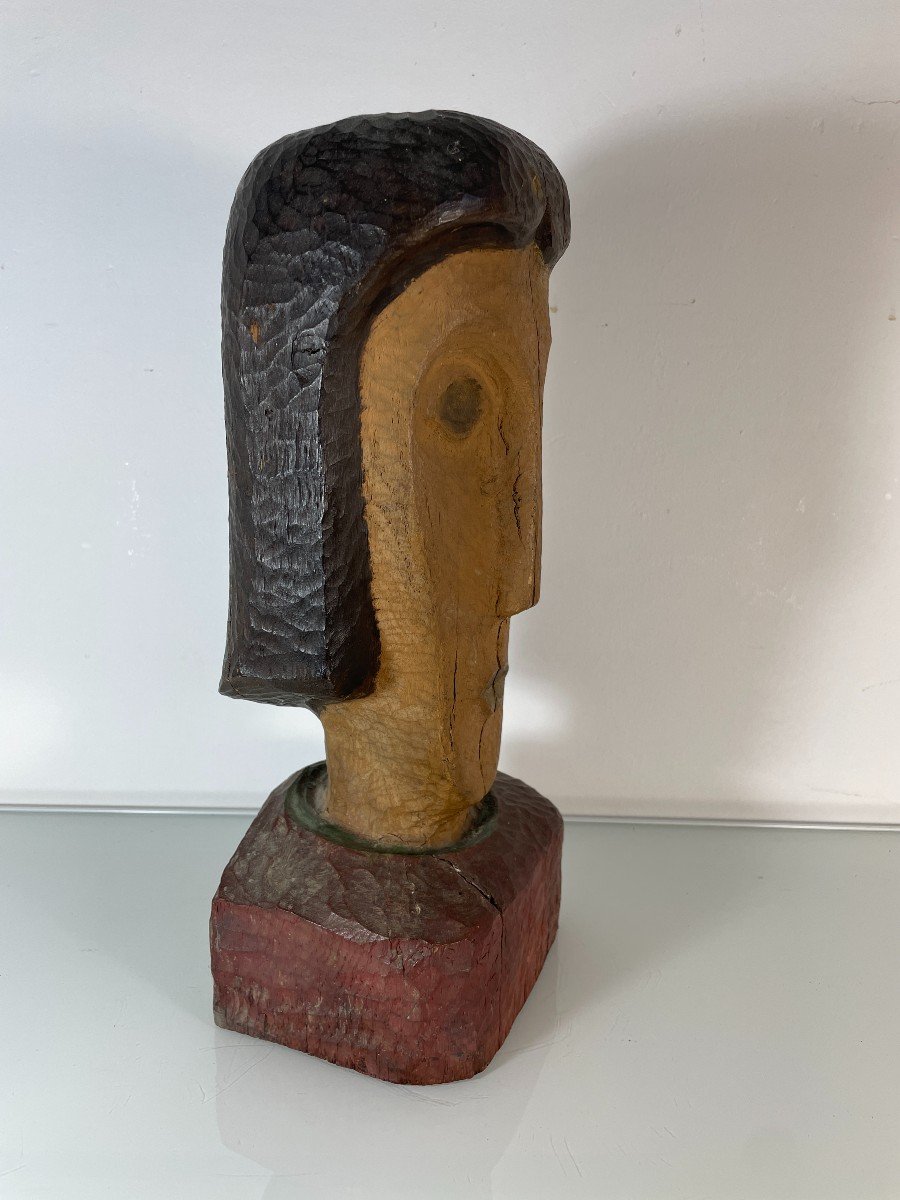 Mingam Jean (1927-1987) - Buste Sculpté-photo-5