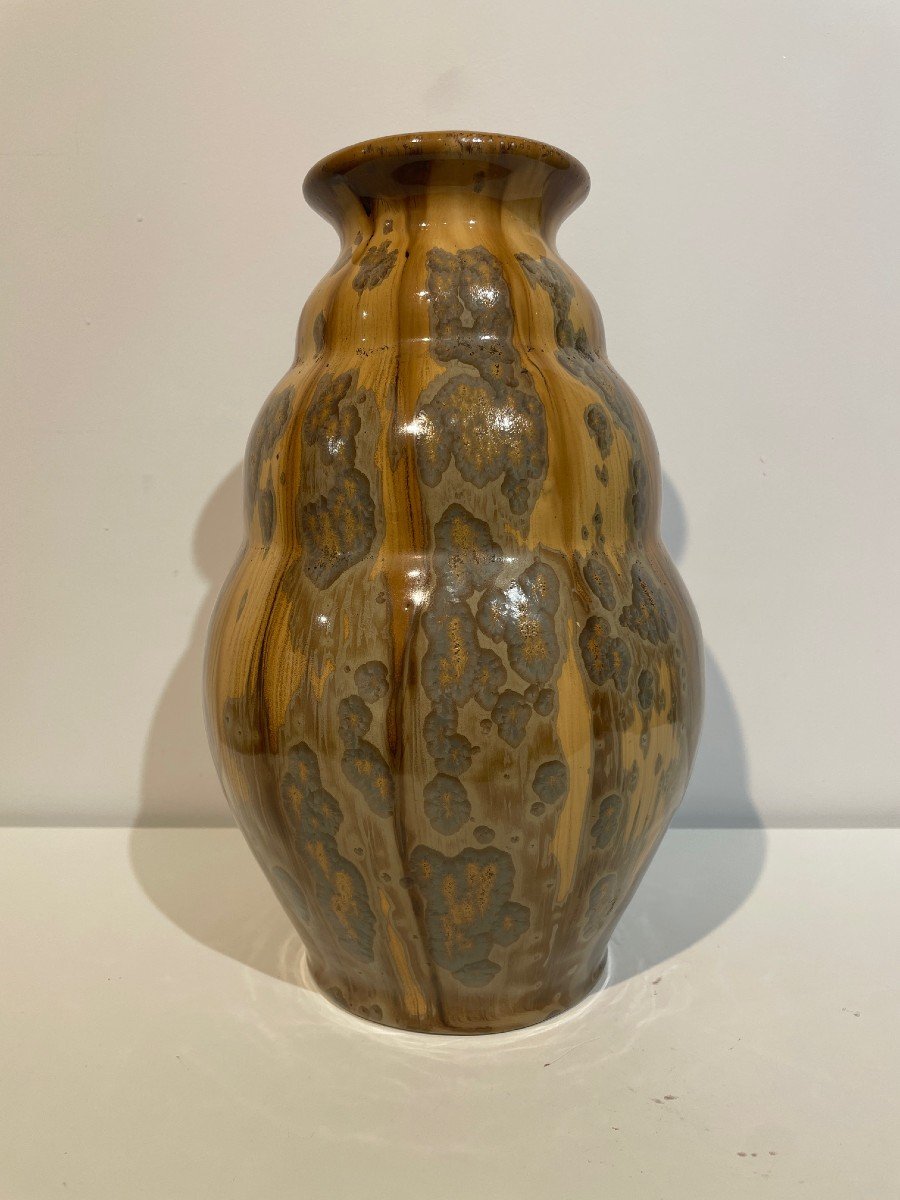 Large Art Deco Vase - Desvre - Fourmaintraux Delassus