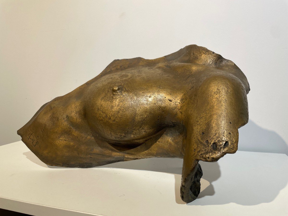 Vassilakis Takis (1925-2019) - Large Gilt Bronze - Magnetic Evidence - 1983-photo-4