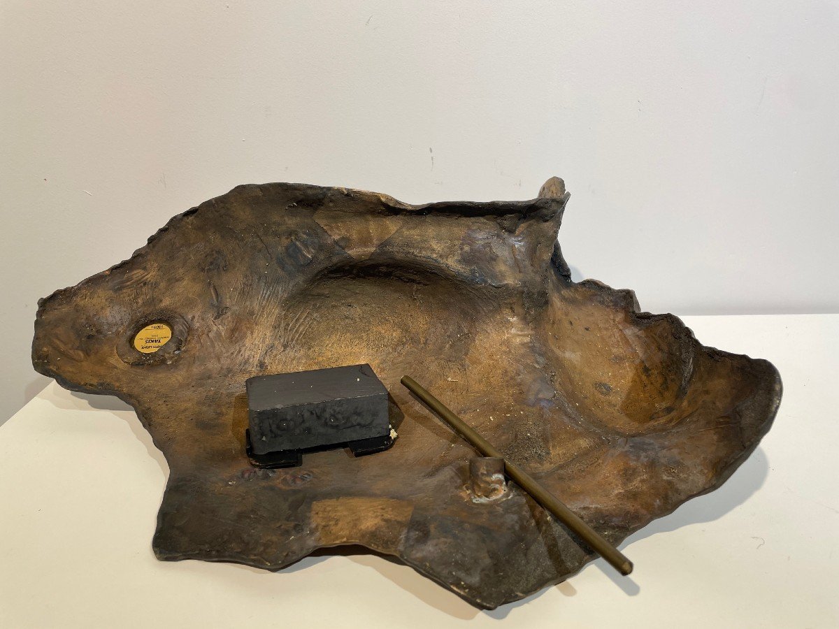 Vassilakis Takis (1925-2019) - Large Gilt Bronze - Magnetic Evidence - 1983-photo-3