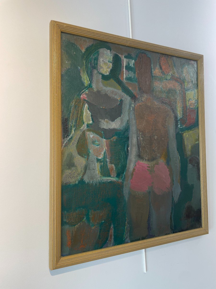 Guillaume Jean (1902-1988) - Silhouettes - Medium Format On Canvas-photo-3