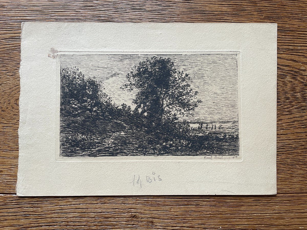 Karl Pierre Daubigny (1846-1886) Karl Daubigny - Pointe Sèche-photo-4