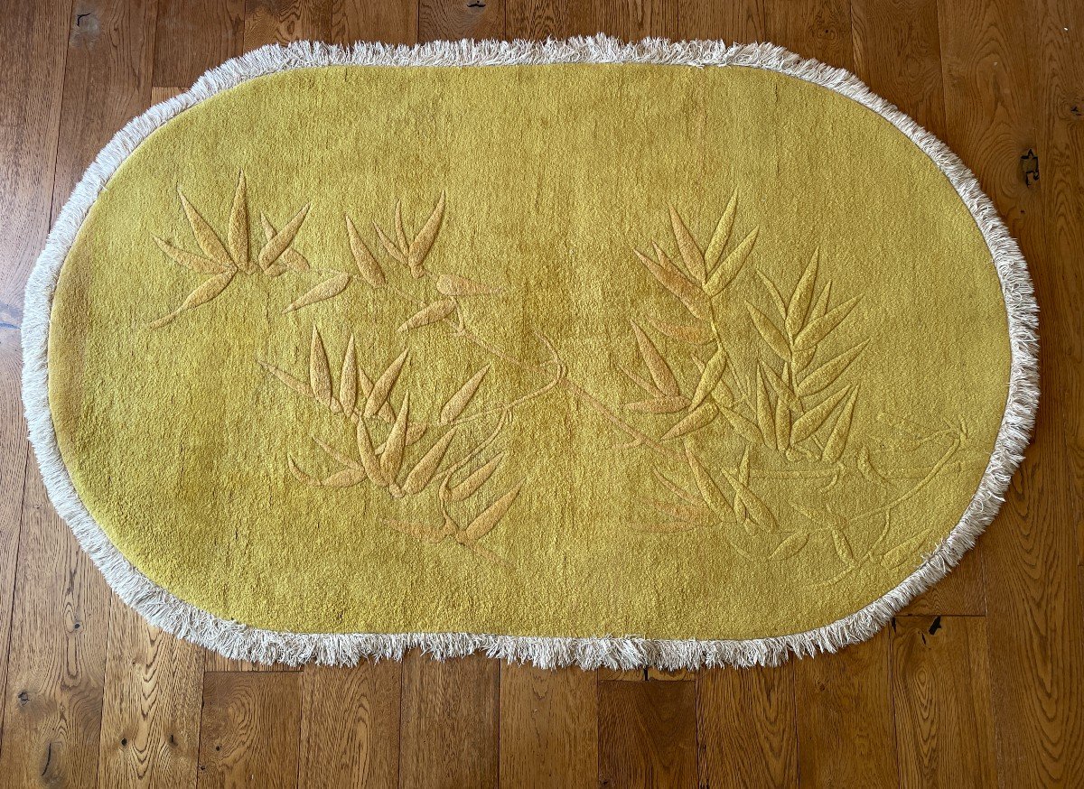 Nguyen Thanh Ley (1919 2003) - Large Embroidered Carpet - Vietnam - Indochina